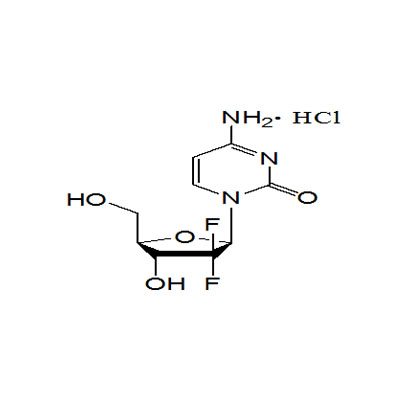 4-amino-1-[3,3-difluoro-4-hidroxi-5-(hidroximetil)tetrahidrofuran-2-il]-1h-pirimidin-2-ona klorhidratoa